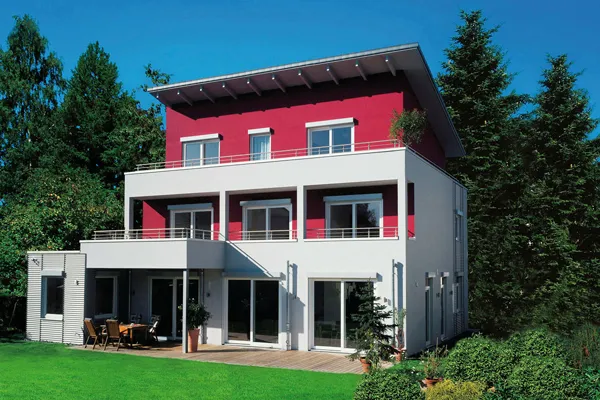 Fertig gestaltetes Wohnhaus von Oskar Seus